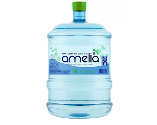 Питьевая вода 19 литров Вода Аmelia ШУНГИТ 19 л